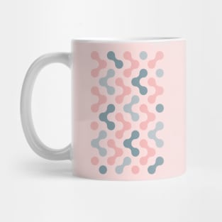 Colorful Shapes (pink and gray) Mug